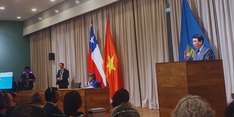 Charla magistral del Presidente de Vietnam Lương Cường en la Universidad de Chile