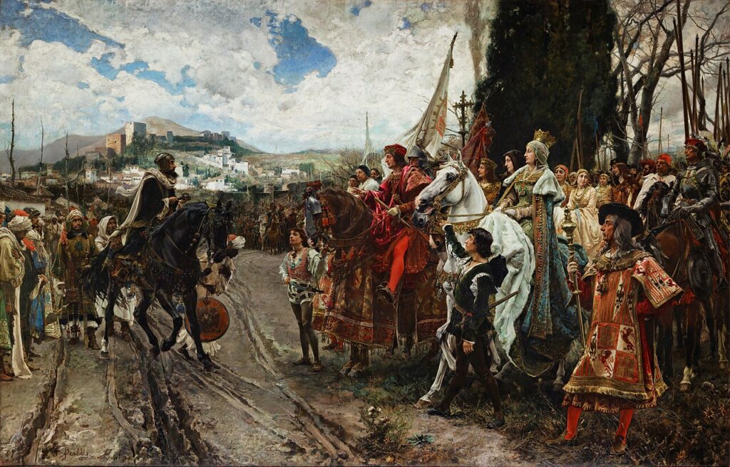 La Rendición de Granada en 1492. Fuente: Wikimedia
